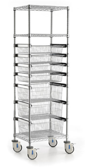 Sliding Basket Trolley (Single Bay)